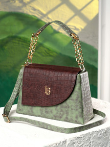 LEGAL BRIBE Green Sling Bag Crock Sling Bag