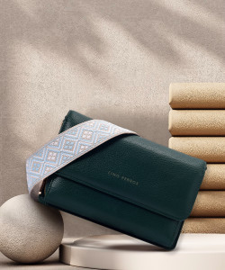 LINO PERROS Green Sling Bag Women's Green Sling Bag
