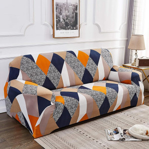 EASTTARDOMM Polyester Abstract 3 Seater Sofa Cover