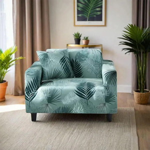 lukzer Polyester Floral 1 Seater Sofa Cover