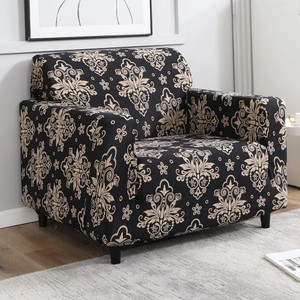 FurShine Polyester Checkered 1 Seater Sofa Cover