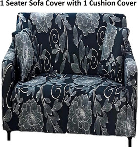 lukzer Polyester Floral 1 Seater Sofa Cover