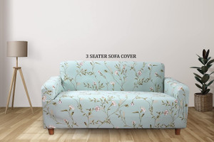 WeClever Polycotton Floral 3 Seater Sofa Cover