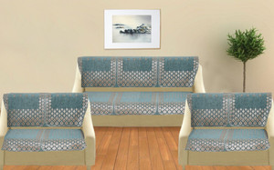 MORADO Chenille 3+2+2 Seater Sofa Embroidered Cover