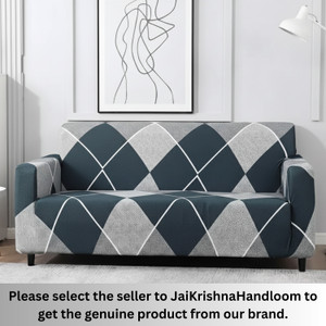 Jai Polycotton 3 Seater Sofa Geometric Cover Pack of 1 - Image 6