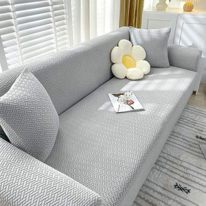 HOUSE OF QUIRK Jacquard 1 Seater Sofa Plain Cover