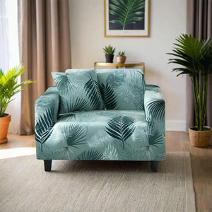lukzer Polyester Floral 1 Seater Sofa Cover