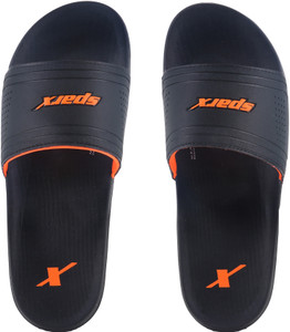 Sparx Men Black Slides - Image 6