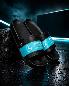 Solitaire Men Black Flip Flops - Image 2