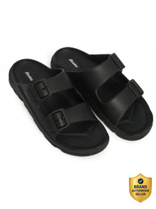 Bata Men Black Slippers - Image 6