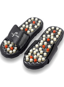 LivEasy Women Essentials Yoga Paduka Acupressure Slippers for Full Body Blood Circulation | Natural Leg Foot Massager Slippers For Men and Women Flip Flops