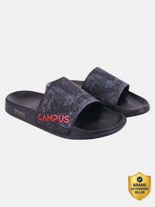 CAMPUS Men Black Slides - Image 6
