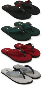 Footup Men 4 Pairs|EVA|Ultralightweight|Premium|Comfort|All Seasons Trendy|Slippers for Slippers
