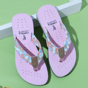 FORVELA Women Flat Soft Ortho Diabetic Orthopaedic Doctor Slipper For Flip Flops