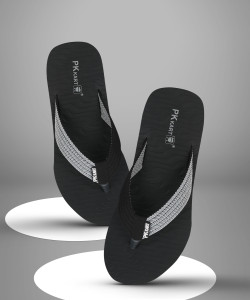 PKKART Men Men Casual Comfort stylish Black Slipper (Pack Of 1) Flip Flops