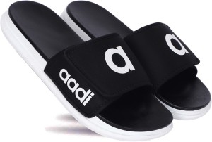 aadi Men Men's Black Synthetic Leather Daily Casual Slider Slides