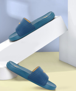 Sparx Men Blue Slides - Image 6