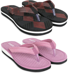 CIBEK Women Doctor step with cibek comfortable extra soft daily wear women slipper pack of 2 Flip Flops