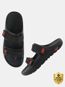 HRX by Hrithik Roshan Men Black Slides - Image 6