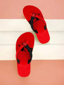 Sparx Men Red Flip Flops - Image 6