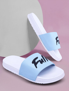 Foot Print Men Slides Blue - Image 6