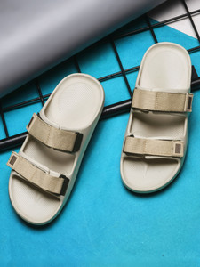 HRX by Hrithik Roshan Men Beige Slides - Image 6