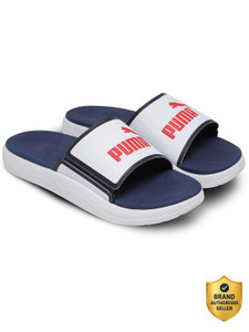 PUMA Men White Slides - Image 6