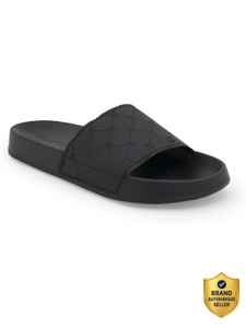 RED TAPE Men Slides (Black , 6) - Image 1