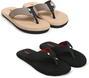 Footup Men 2 Pair Comfortable|Ultra-Light|Stylish and Trendy|Flip Flops for Slippers