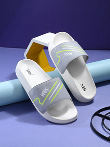 HRX by Hrithik Roshan Men Gray Slides - Image 6