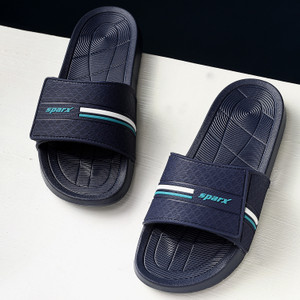 Sparx Men Blue Slides - Image 6
