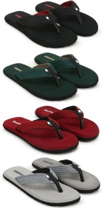 Footup 4 Pairs|EVA|Ultralightweight|Premium|Comfort|All Seasons Trendy|Slippers for Men Slippers