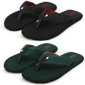 SOSU Men Footup 2 Pair Comfortable|Ultra-Light|Stylish and Trendy|Flip Flops Slippers