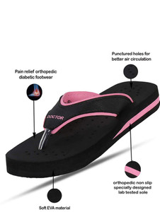 FIT O FIT Women Flat Soft Ortho Diabetic Orthopaedic Dr. Flip Flops