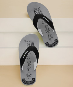 Ortho + Rest Men Extra Soft Ortho Slippers For Men, Doctor Orthopedic Gents Chappal Footwear For Home Daily Use Flip Flops Flip Flops