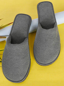 Mifuzi Men Home Slippers Winter House Indoor Bedroom Warm Soft Cloth Slippers