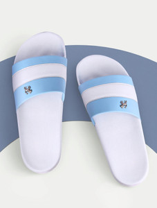 PERY-PAO Men Blue Slides - Image 6