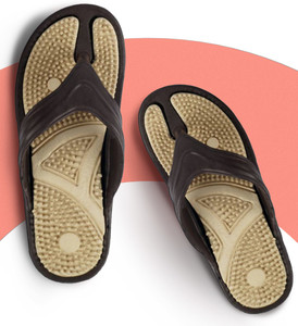 DzVR Women Relax Reflexology Sandals, One Pair of Accupressure Slippers Foot Therapy Massage Slippers with Acupuncture Points for Plantar Fasciitis Non-Slip Healthy Flip Flops for Men Flip Flops