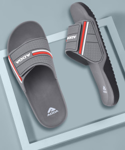Adda Men Gray Slides - Image 6