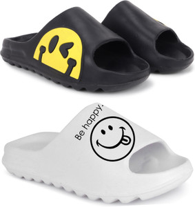Pampy Angel Men Men Classic, Lightweight, Flipflops, Slipper, Slides, Chappal, Sliders Pack of 2 Slides