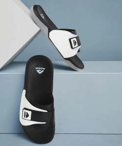Adda Men Black Slides - Image 6