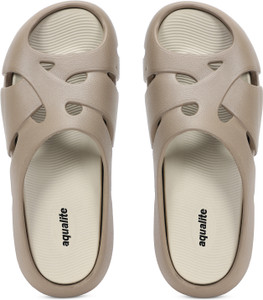 Aqualite Men Brown Slides - Image 6