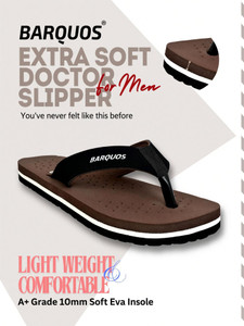 BARQUOS Men Doctor Slipper for Men Ortho Care Orthopedic Diabetic Comfort Soft House Flip Flops