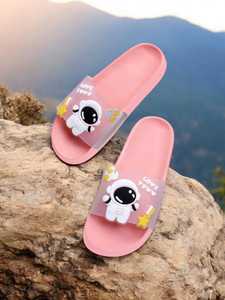 Kapani Fashion Women Women Classic, Lightweight, Ultra cushion, Flipflops, Slipper, Slides (Pink , 5) Slides