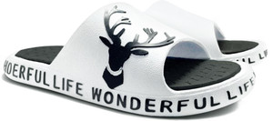 BRUTON Men White Slippers - Image 6