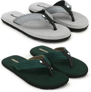 Footup Men 2 Pair Comfortable|Ultra-Light|Stylish and Trendy| Slippers