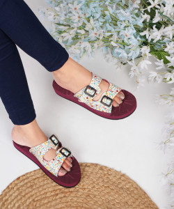 Rasambh Women Comfortable Stylish and Trending Colorful Printed Flip Flops sliders For Women Slides