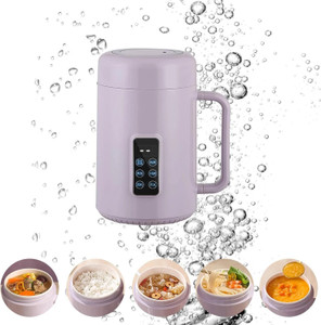 NIVKEZ Portable Rice Cooker with Stainless Steel Pot, Ceramic Inner Coating, Multi Slow Cooker