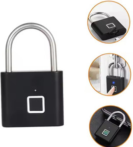 SEAHAVEN Smart Lock Fingerprint Biometric Padlock 10 Fingerprint User Rechargeable Smart Door Lock