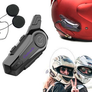 compatibility of motorcycle helmet bluetooth systems QSPORTPEAK M2 Intercom Kit, 1000M 5.0 Bluetooth Communication System up to 6 Riders with Noise Cancellation, FM, Hands-Free, Waterproof (1 Pack) : Electronics ROCKBROS R1 Motorcycle Bluetooth Headset features dual ROCKBROS R1 Bike Motorcycle Helmet